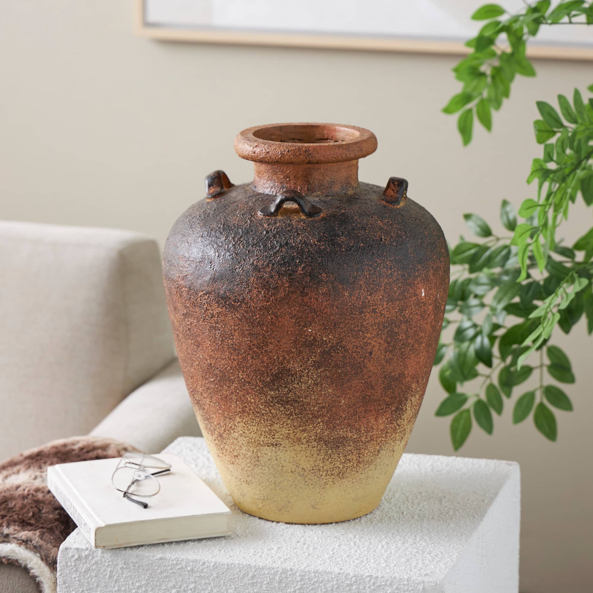 Copper Magnesium Oxide Antique Amphora Vase